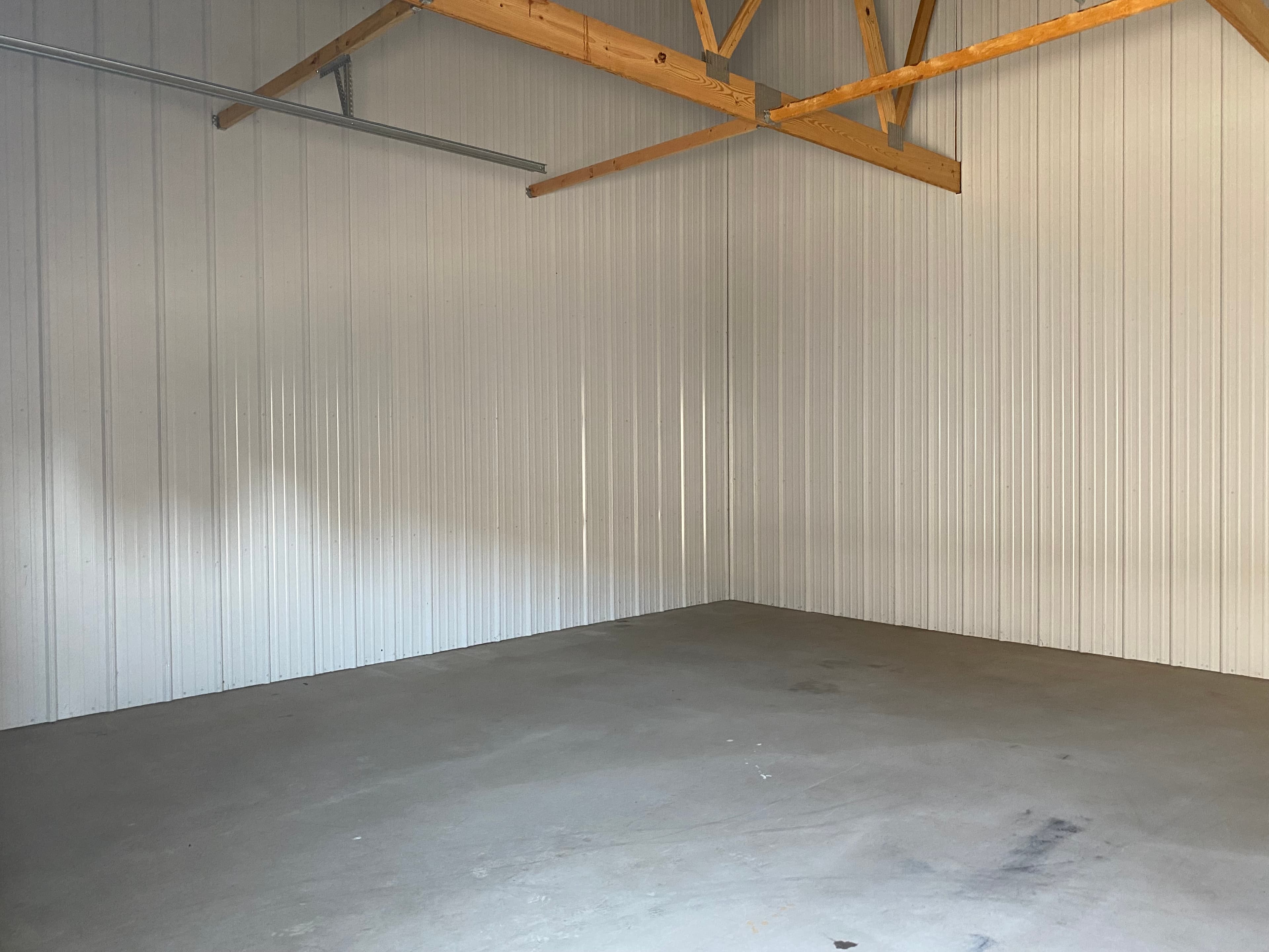 Spacious storage unit with large garage door for boats and RVs in Park Rapids, MN