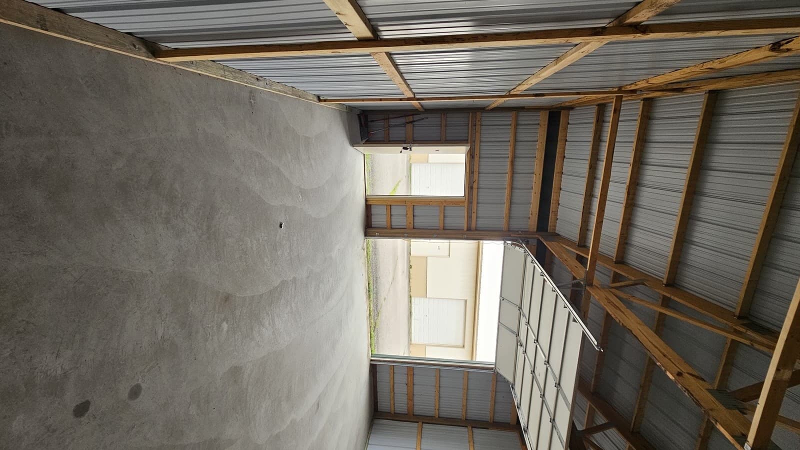 Storage unit interior showing width and depth β 24x24 drive-in unit